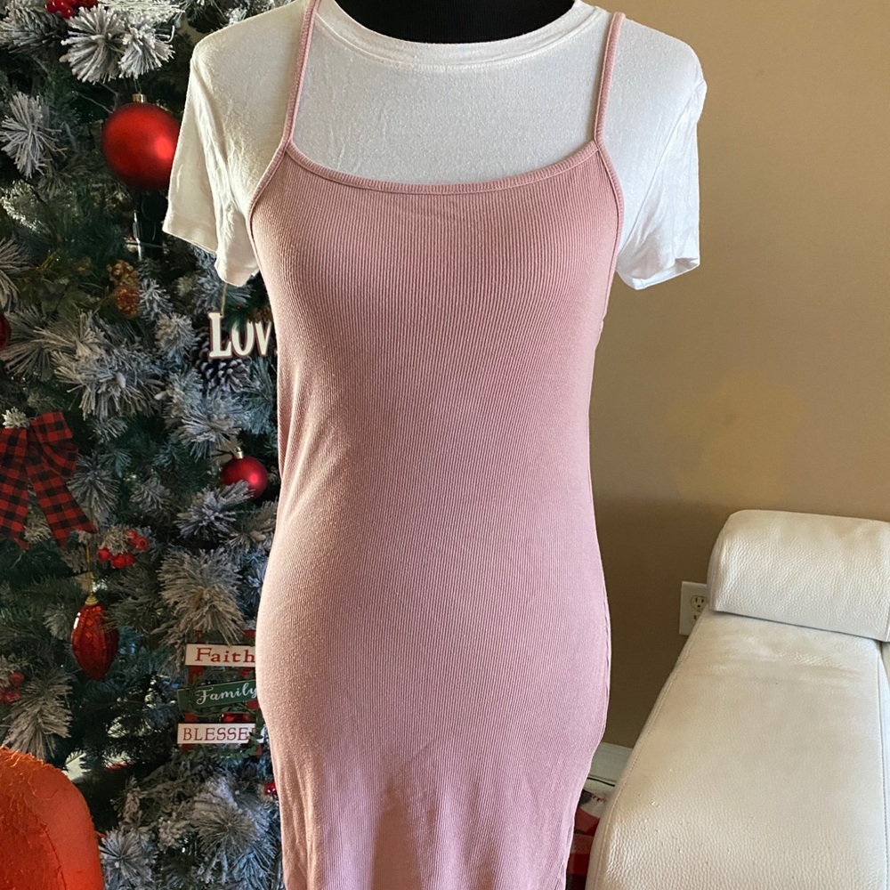 Pink tee Bodycon dress